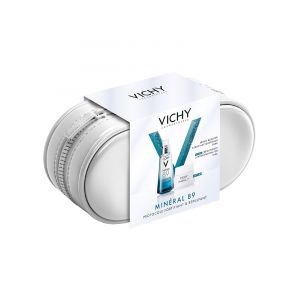 Vichy Min&eacute;ral 89 S&eacute;rum Booster Fortifiant et Repulpant 50 ml + Cr&egrave;me Boost d'Hydratation 72H 15 ml et sa Trousse Offertes
