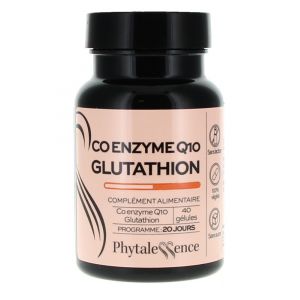 Phytalessence Co Enzyme Q10 Glutathion Programme 20 Jours - 40 Gélules