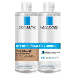 La Roche-Posay Tol&eacute;riane Eau Micellaire Ultra Peaux Sensibles Lot de 2 x 400 ml