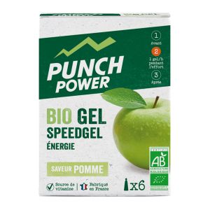 Punch Power Bio Gel SpeedGel - 6 x 25 g - Saveur : Pomme