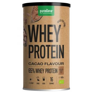 Purasana Whey Protéine Saveur Cacao Biologique 400 g