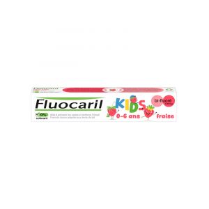 Fluocaril Kids Dentifrice Bi-Fluoré 0-6 Ans Fraise 75 ml