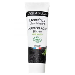 Aquasilice Dentifrice Blanchissant Charbon Actif Silicium Bio 75 ml