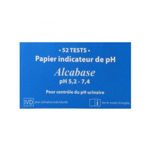 Dr. Theiss Alcabase Papier Indicateur de pH 52 Tests