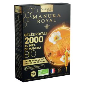 Santarome Gelée Royale 2000 Miel de Manuka Bio - 20 Ampoules
