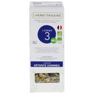 L'Herb&ocirc;thicaire l'Herb&ocirc; 3 Confort D&eacute;tente Sommeil Bio 60 g