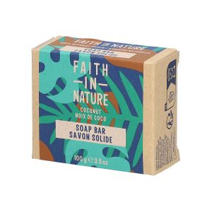 Faith In Nature Savon Solide à la Noix de Coco 100 Grammes
