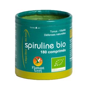 Flamant Vert Spiruline Bio 180 Comprimés