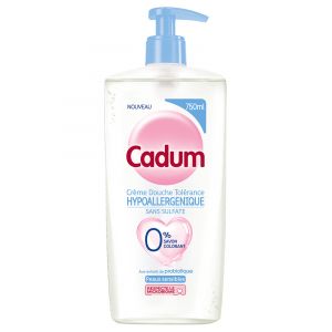 Cadum Hypoallergénique Crème Douche Tolérance pour Peaux Sensibles 750 ML