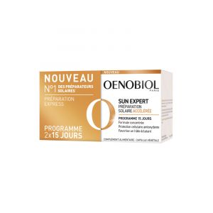 Oenobiol Sun Expert Préparateur Solaire Accélérée 15 jours Lot 2 x 15 capsules