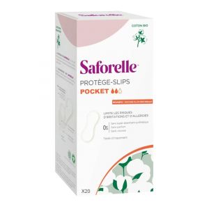 Saforelle Protège-Slips Pocket Coton Bio 20 Protections