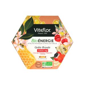 Vitaflor BioÉnergie Gelée Royale 1000 mg Vitalité 20 Ampoules