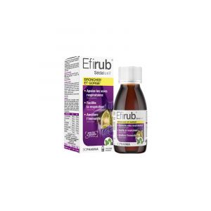 3C Pharma Efirub Sirop Bronches et Gorge Dès 36 Mois 125 ml