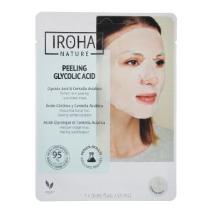 Iroha Masque Tissus Visage Acide Glyolique Illuminateur Peeling