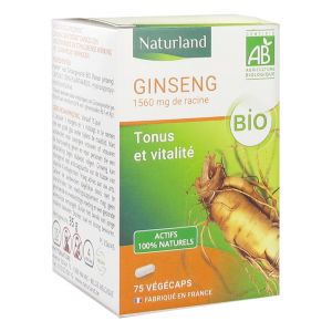 Naturland Ginseng Bio 75 Végécaps