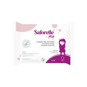 Saforelle Miss 25 Lingettes Intimes Biodégradables