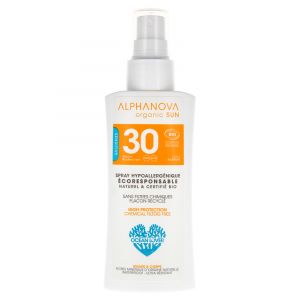 Alphanova Santé Organic Sun Spray Hypoallergenique Spf30 Bio* Alphanova Sensitive 90 g