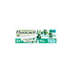 Fluocaril Junior Dentifrice 6-13 Ans Menthe Douce 2 x 75 ml
