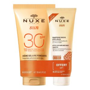 Nuxe Sun Lait Solaire Fondant SPF30 150 ml + Shampoing Douche Apr&egrave;s-Soleil 100 ml Offert