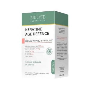 Biocyte K&eacute;ratine Age Defence Cheveu Fragilis&eacute; & Affaibli 120 G&eacute;lules