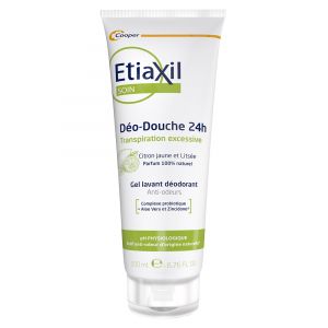 Etiaxil Déo-Douche 24H Gel Lavant Déodorant Citron Jaune et Litsée 200 ml