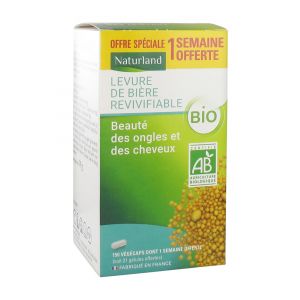 Naturland Levure de Bière Bio 150Vg Dont 1 Semaine Offerte
