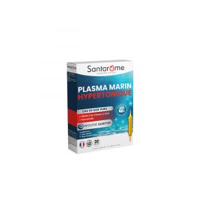 Santarome Plasma Marin Hypertonique Eau de Mer Pure 20 Ampoules