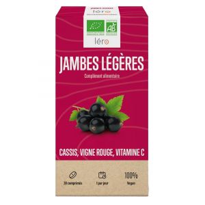 Léro Jambes Légères Cassis Vigne Rouge Vitamine C Bio 30 comprimés