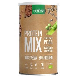Purasana Vegan Protein Mix Bio 400 g - Arôme : Cacao