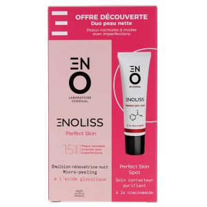 Codexial Enoliss Perfect Skin 15 AHA Micro-Peeling Nuit 30 ml + Spot Correcteur Purifiant 30 ml