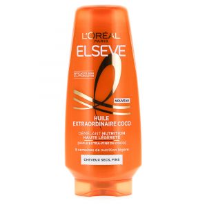 L'Or&eacute;al Paris Elseve Huile Extraordinaire Apr&egrave;s-Shampooing Nutrition Haute L&eacute;g&egrave;ret&eacute; &agrave; l'Huile Extra-Fine de Coco 200 ml