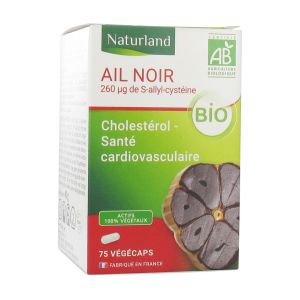 Naturland Ail Noir Bio 75 Végécaps - Cholestérol