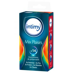 Intimy Mix Plaisirs 14 Préservatifs Lubrifiés