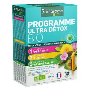 Santarome Programme Ultra Détox Bio (30 Ampoules)