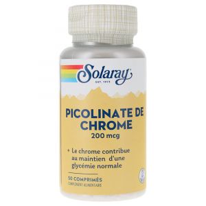 Solaray Picolinate de Chrome 200 mcg 90 Unités