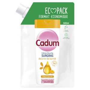Cadum Crème Douche Surgras au Beurre de Karité Éco Recharge 500 ML