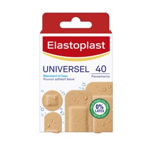 Elastoplast Pansements Universel 40 Pansements 4 Tailles
