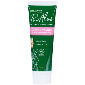 Pur Aloé Hydratation Intense Crème Visage et Cou Peaux Sèches 50 ml Bio