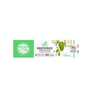 Pulpe de Vie Dentifrice Fraîcheur Goût Menthe à l'Extrait de Pomme Bio 75 ml