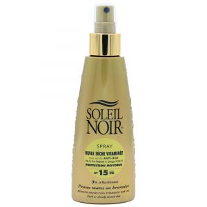 Soleil Noir Spray Huile Sèche Vitaminée 15 Protection Moyenne