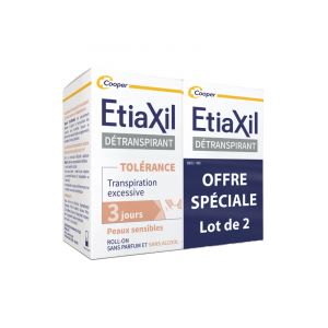 Etiaxil Détranspirant Tolérance Transpiration Excessive Lot de 2 x 15 ml