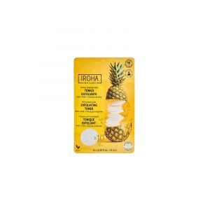 Iroha Nature Tonique Exfoliant AHA + PHA + Enzymes d'Ananas 10 Disques Pr&eacute;-Impr&eacute;gn&eacute;s