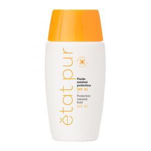 État Pur Fluide Solaire SPF 30 100% Minéral Ultra-Fluide et Adapté à Toute la Famille.
