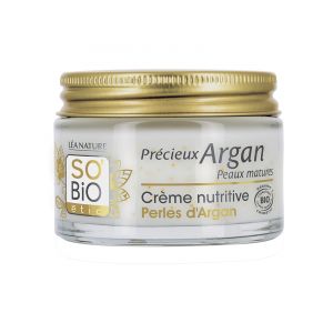 Léa Nature SO BIO étic Précieux Argan Crème Nutritive Perles d'Argan Peaux Matures Biologique 50 ML