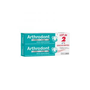 Arthrodont Pâte Dentifrice Fraicheur Intense Lot de 2 x 75 ml