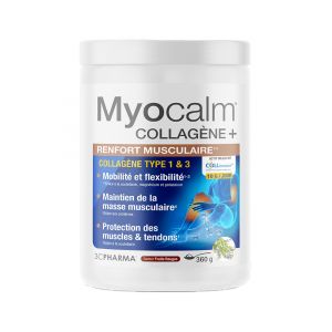 3C Pharma Myocalm Collagène + Renforcement Musculaire Saveur Fruits Rouges 360 g
