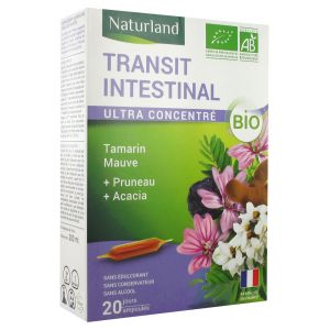 Naturland Transit Intestinal Bio 20 Ampoules Buvables de 10 ml