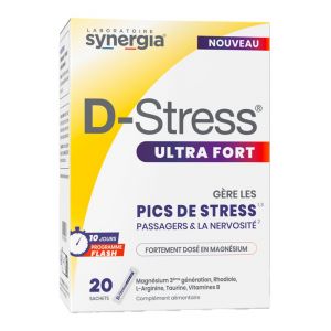 Synergia D-Stress Ultra Fort - Pics de Stress - 20 Sachets