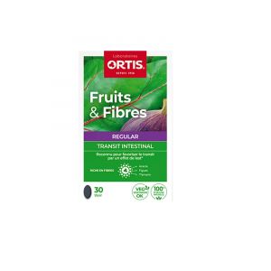 Ortis Fruits & Fibres Regular Transit Intestinal 30 Comprimés