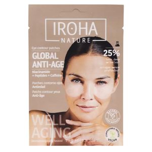Iroha Patch Yeux Niacimide Cafféine et Peptides - 1 Paire